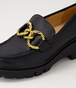 UTICA DJ BLACK BLACK SOLE LEATHER