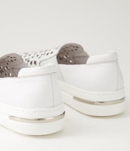 WILLETT DJ WHITE WHITE SOLE LEATHER ELASTIC