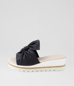 WOLIN DJ BLACK WHITE SOLE LEATHER