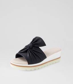 WOLIN DJ BLACK WHITE SOLE LEATHER