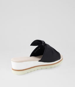 WOLIN DJ BLACK WHITE SOLE LEATHER