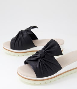 WOLIN DJ BLACK WHITE SOLE LEATHER