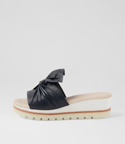 WOLIN DJ NAVY WHITE SOLE LEATHER