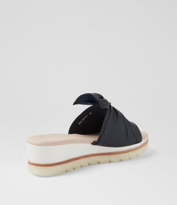 WOLIN DJ NAVY WHITE SOLE LEATHER