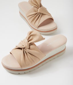 WOLIN DJ CAMEL IVORY SOLE LEATHER