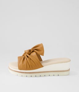 WOLIN DJ DK TAN WHITE SOLE LEATHER