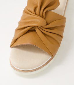 WOLIN DJ DK TAN WHITE SOLE LEATHER