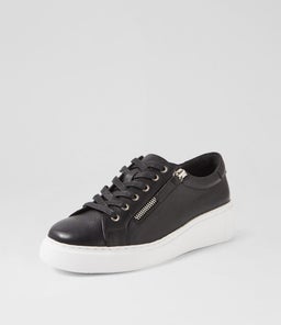 YANJI DJ BLACK WHITE SOLE LEATHER