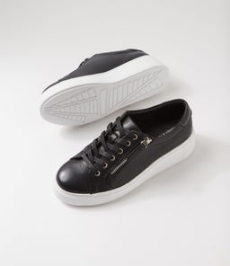 YANJI DJ BLACK WHITE SOLE LEATHER