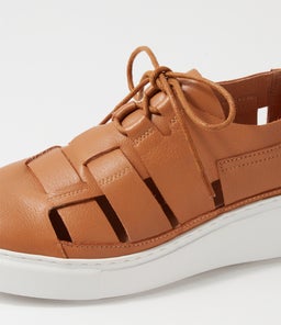 YAO DJ DK TAN WHITE SOLE LEATHER