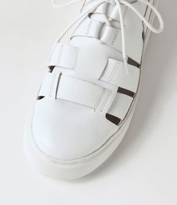 YAO DJ WHITE WHITE SOLE LEATHER