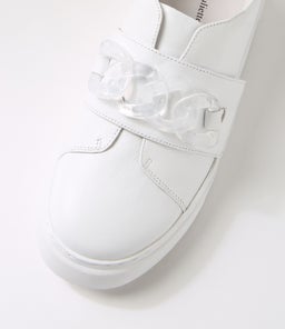 YASER DJ WHITE WHITE SOLE LEATHER