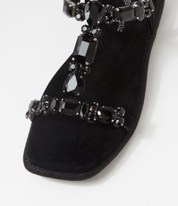 YOPAL DJ BLACK SUEDE JEWELS