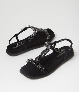 YOPAL DJ BLACK SUEDE JEWELS