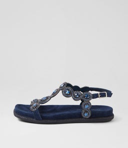 YANNI DJ NAVY SUEDE JEWELS