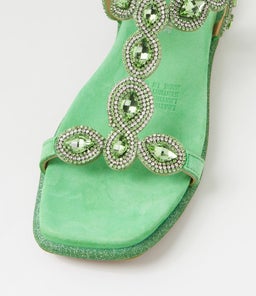 YANNI DJ LIME SUEDE JEWELS