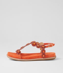 YANNI DJ ORANGE SUEDE JEWELS