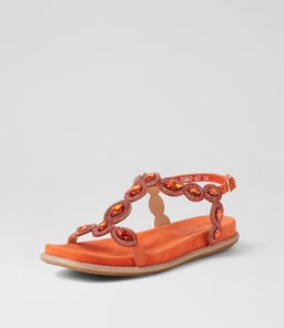 YANNI DJ ORANGE SUEDE JEWELS