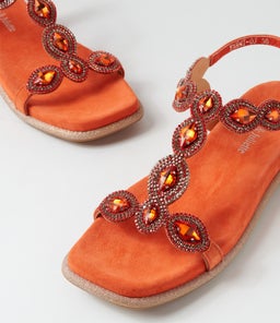 YANNI DJ ORANGE SUEDE JEWELS