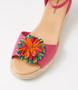 SAVEA DJL FUCHSIA BRIGHT LEATHER SUEDE