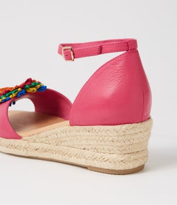 SAVEA DJL FUCHSIA BRIGHT LEATHER SUEDE