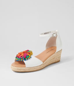 SAVEA DJL WHITE BRIGHT LEATHER SUEDE