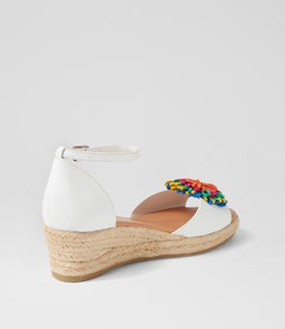 SAVEA DJL WHITE BRIGHT LEATHER SUEDE
