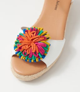 SAVEA DJL WHITE BRIGHT LEATHER SUEDE