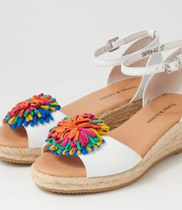 SAVEA DJL WHITE BRIGHT LEATHER SUEDE