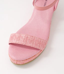 SABLE DJL PINK PRETTY PINK SYN RAFFIA LEATHER