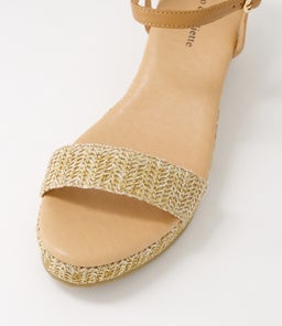 SABLE DJL TAN DK TAN SYN RAFFIA LEATHER