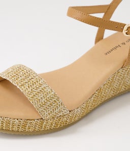 SABLE DJL TAN DK TAN SYN RAFFIA LEATHER