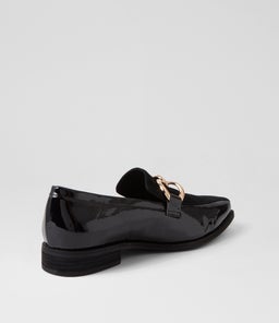 ASHVIL DJ BLACK BLACK PATENT SUEDE