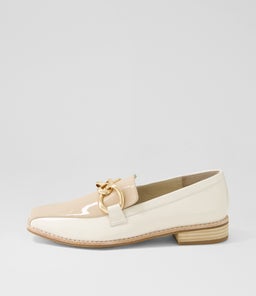 ASHVIL DJ CAFE IVORY PATENT LEATHER