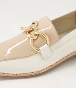 ASHVIL DJ CAFE IVORY PATENT LEATHER