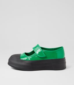AGDA DJ EMERALD BLACK SOLE PATENT LEATHER