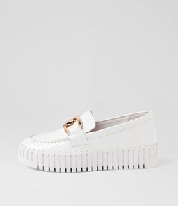 BRONTIS DJ WHITE WHITE SOLE PATENT LEATHER