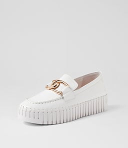 BRONTIS DJ WHITE WHITE SOLE PATENT LEATHER