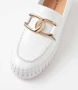 BRONTIS DJ WHITE WHITE SOLE PATENT LEATHER