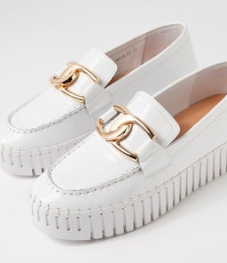 BRONTIS DJ WHITE WHITE SOLE PATENT LEATHER