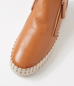BADIO DJ DK TAN OATMEAL SOLE LEATHER