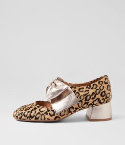 CONNAN DJ TAN METALLIC LEOPARD MULTI