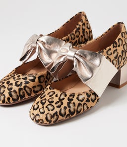 CONNAN DJ TAN METALLIC LEOPARD MULTI