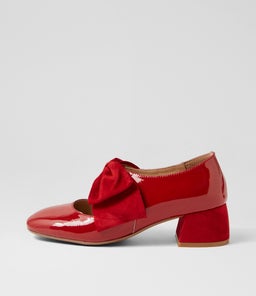 CONNAN DJ DK RED PATENT SUEDE