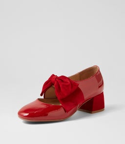 CONNAN DJ DK RED PATENT SUEDE