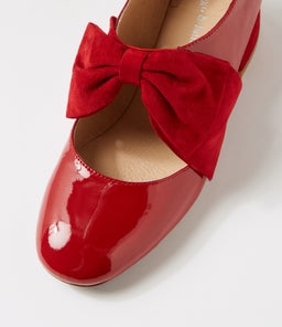 CONNAN DJ DK RED PATENT SUEDE