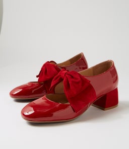 CONNAN DJ DK RED PATENT SUEDE