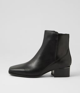 DONALDSY DJ BLACK BLACK HEEL LEATHER