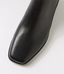 DONALDSY DJ BLACK BLACK HEEL LEATHER