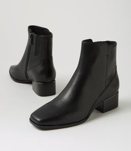 DONALDSY DJ BLACK BLACK HEEL LEATHER